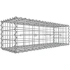 Koduva Gabionas 100 x 30 x 30 cm iš cinkuoto plieno, pilkai sidabrinis