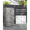Koduva Gabionų krepšių rinkinys, 4 vnt., 100 x 50 x 30 cm, cinkuotas plienas, sidabrinės spalvos
