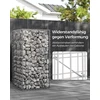 Koduva Gabionų krepšių rinkinys, 4 vnt., 100 x 50 x 50 cm, cinkuotas plienas, sidabrinis