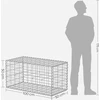 Koduva Gabionų krepšių rinkinys, 5 vnt., 100 x 50 x 50 cm, cinkuotas plienas, sidabrinis