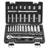 VEVOR Galvučių ir terkšlės rinkinys XL3267, 44 dalių, 9,5 mm, CR-V plienas