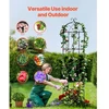 VEVOR Gėlių grotelės vijokliniams augalams, metalinės, juodos, 51 x 220 cm, 4 vnt.