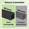 Koduva Gėrimų dėžių stelažas, 2 aukštų, 6 dėžėms, plieno, rudos ir juodos spalvos