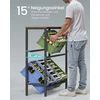 Songmics Gėrimų dėžių stelažas, 2 lentynos, 6 dėžėms, plieno, 40 x 105,4 x 117,3 cm