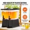 VEVOR Gėrimų dozatoriai su stovu, 11 l x 2, PP plastikas