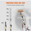 Koduva Gipso kartono glaistymo dėžės rankena VEVOR, aliuminis, 102-162 cm