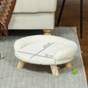 Koduva Gyvūno lova katėms ir šunims iki 5kg / 30 cm, skalbiamas pliušinis užvalkalas, kreminė balta, 47 x 40 x 20 cm