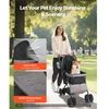 VEVOR Gyvūnų vežimėlis GS303, sulankstomas, 4 ratų, iki 20 kg