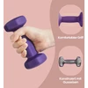 Koduva Hanteliai, 2 vnt. rinkinys, 2 x 1kg, ketaus su neopreno danga, violetiniai