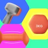 Koduva Hantelių rinkinys, 2 vnt., 2 x 3kg, ketaus su neopreno danga, oranžinis