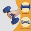 Koduva Hantelių rinkinys, 2 vnt., 2 x 5kg, mėlynas, ketaus su neopreno danga