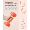 Koduva Hantelių rinkinys, 2 vnt., oranžinis, ketaus su neopreno danga, 2 x 3kg, 20 x 9 cm
