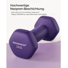 Koduva Hantelių rinkinys, 2 vnt., violetinis, ketaus su neopreno danga, 2 x 1kg