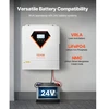 VEVOR Hibridinis saulės inverteris EM3500-24L, 3500 W, 24 V DC į 220/230 V AC