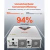 VEVOR Hibridinis saulės inverteris EM6200-48L, 6000 W, 48 V DC į vienfazį 220/230 V AC, 45 x 31 x 13 cm