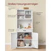 Songmics Indauja su apšvietimu, 39,7 x 80,4 x 180,3 cm, baltos debesų spalvos