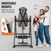 VEVOR Inversinis stalas QD002, plienas ir PU oda, oranžinis/juodas, iki 136 kg