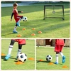 Koduva Iššokantys futbolo vartai, 2 vnt., 120 x 91 x 91 cm, stiklo pluošto strypai, juodi
