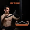 VEVOR Kabelinio treniruoklio rankena LAT pulldown, juoda, 65 x 17 x 19 cm