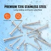 VEVOR Kabelinių turėklų tvirtinimo rinkinys, 20 vnt., 3,2 mm, T316 nerūdijantis plienas, sidabrinis
