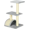Koduva Kačių draskyklė 72 cm, šviesiai pilka, MDF, sizalis