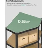 Koduva Kampinė lentyna, 5 pakopų, plienas ir MDF, 90 x 90 x 180 cm, iki 875 kg, juoda-smėlio