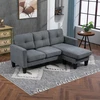 Koduva Kampinė sofa L formos, perstatoma šezlongo dalis, tamsiai pilka