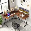 Koduva Kampinis stalas su USB ir lizdu Rustic Brown