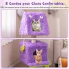 Koduva Katės bokštas su monstrų tema 2 lizdai violetinis