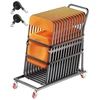VEVOR Kėdžių vežimėlis VV44, 25 kėdėms, 136 kg, matinė juoda, 108 x 54 x 108 cm