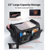 VEVOR Kelioninis drabužių krepšys su drabužių stovu MAT-23, juodas matinis, 58 cm
