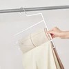Koduva Kelnių pakabos, 4 vnt. rinkinys, po 5 kelnes vienai pakabai, metalas su PVC danga, baltos