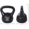 Virdulys Koduva Kettlebell 12 kg, juoda, plastikas, smėlio užpildas
