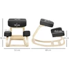 Koduva Kneeling chair ergonomiška kelių kėdė, juoda, 120 kg