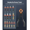 VEVOR Kniedžių veržlių įrankio rinkinys DY-8805A, 42 cm, oranžinis / juodas, su 13 įtvarų ir 130 veržlių