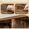 Songmics Knygų lentyna su 10 skyriais, atvira pakopinė lentyna, 27 x 129,5 x 129,5 cm, balta