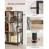 Songmics Knygų lentyna su 3 lygiais ir 9 skyriais, 30 x 100 x 103,1 cm, ruda, juoda