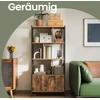 Songmics Knygų lentyna su 4 atviromis lentynomis, 30 x 74 x 154,5 cm, ruda ir juoda