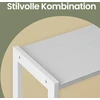 Songmics Knygų lentyna su 4 atviromis lentynomis, 30 x 74 x 154,5 cm, balta