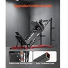 VEVOR Kojų preso ir hack squat treniruoklis HM1904, juoda / raudona, 215 x 147 x 123 cm