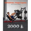 VEVOR Kojų preso ir hack squat treniruoklis HM1904, juoda / raudona, 215 x 147 x 123 cm