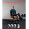 Koduva Kojų tiesimo ir lenkimo treniruoklis VEVOR UB2903A, anglinis plienas, juoda / raudona, iki 318 kg, 111 x 91 x 91 cm