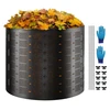 Koduva Komposto dėžė VEVOR, HDPE, juoda, 1000 l, 335 x 90 cm