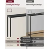 Songmics Konsolinis staliukas 20 x 80 x 81,2 cm, plieno ir medžio drožlių plokštės, antracito pilka, juoda