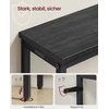 Songmics Konsolinis staliukas 20 x 80 x 81,2 cm, plieno ir medžio drožlių plokštės, antracito pilka, juoda