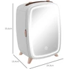 Koduva Kosmetikos mini šaldytuvas su veidrodžiu, baltas, 6 l, 18 W