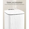 Koduva Kosmetinė šiukšliadėžė su pedalu, 8 l, balta, plieninė, su soft-close dangčiu