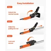 VEVOR Krovinio fiksavimo strypas CB2501SNB, plienas ir plastikas, oranžinis, reguliuojamas 102-185 cm