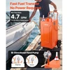Koduva Kuro vežimėlis VEVOR, 132,5 l, anglinis plienas, oranžinis, su rankiniu siurbliu ir 4 ratukais