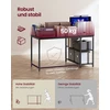 Koduva L formos rašomasis stalas su reguliuojamo aukščio lentyna, 120 x 80 x 76 cm, juodas